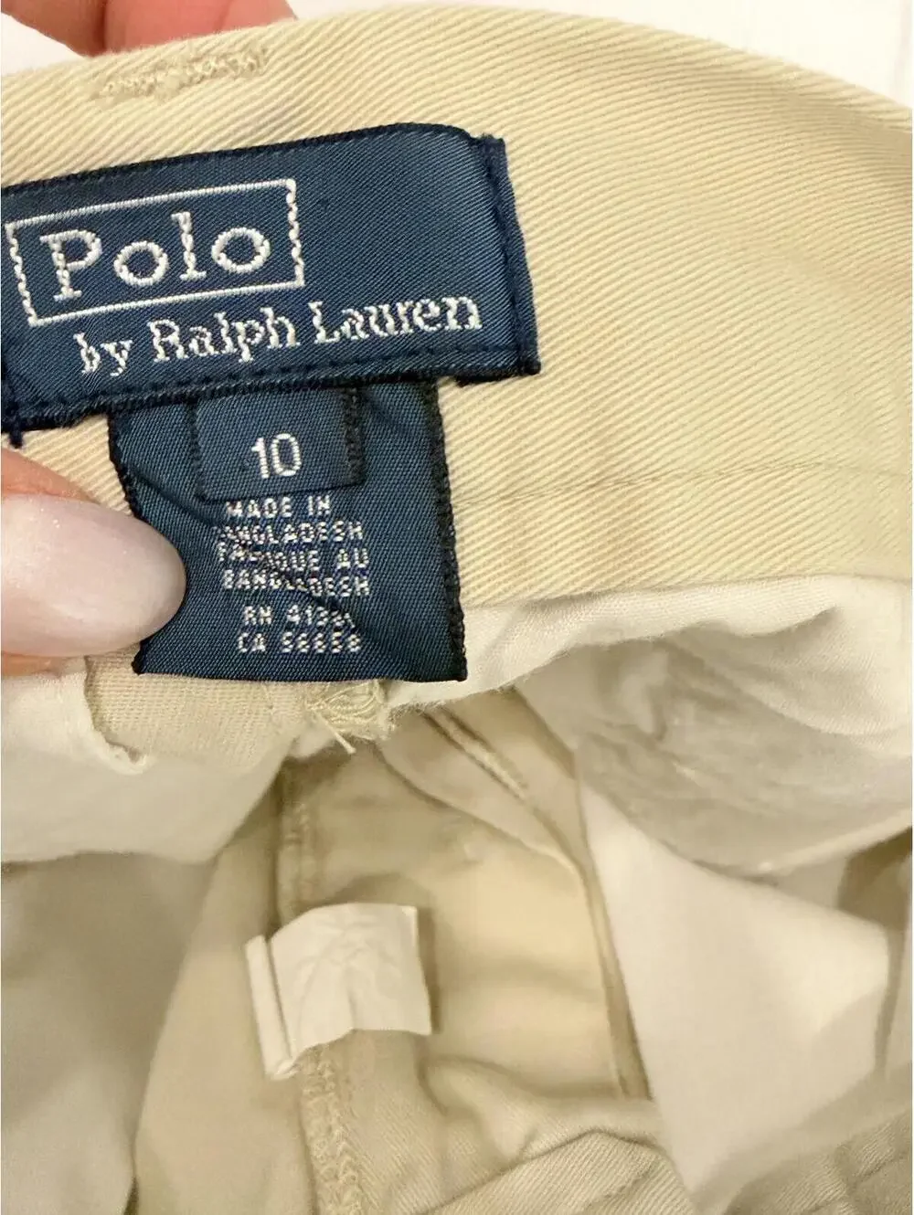 Polo Ralph Lauren‎ Boys Khaki Chino Shorts - Size 10- Preppy Classic